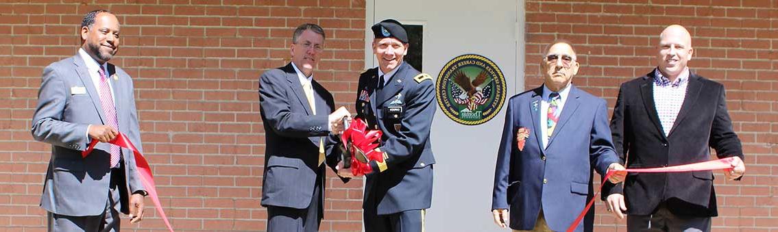 Center for military life ribbon cutting